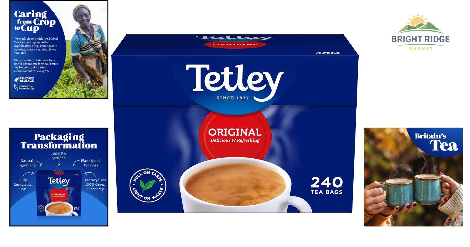 240 Count Black Tea Bags, Rich in Antioxidants, Perfect for Tea Lovers