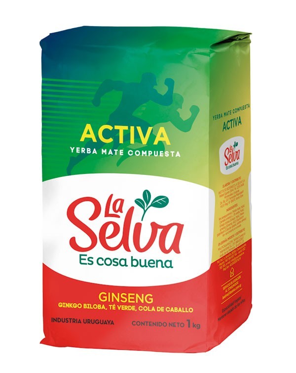 Yerba – La Selva – Activa – Ginseng – x 1 Kilo – Pack x 2