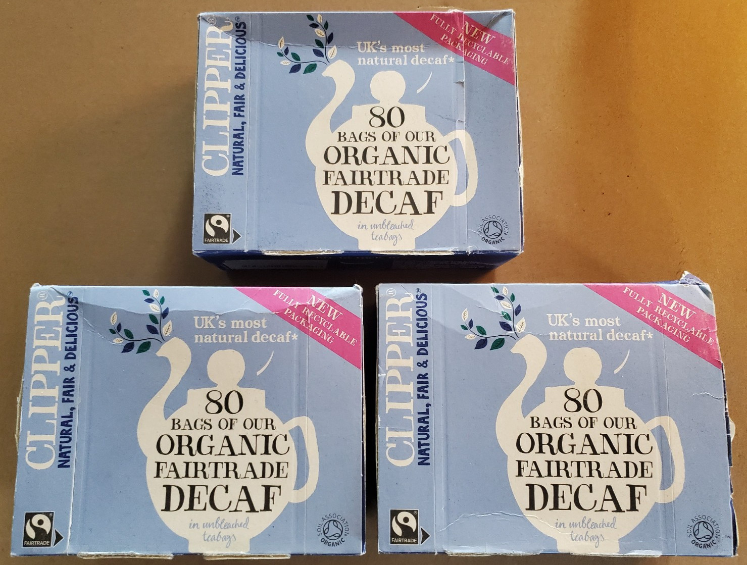 READ DESCRIPTION! LOT of Clipper Organic Fairtrade Everyday Decaf Tea (230 Bags)
