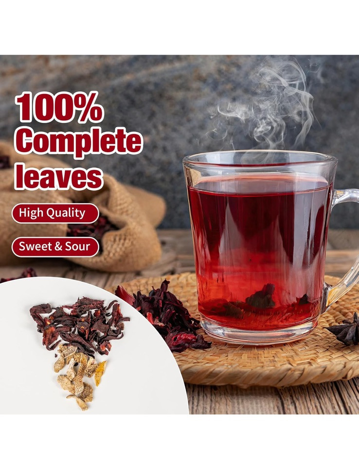 Dried Tangerine Peel & Hibiscus Tea 10 Single Bags