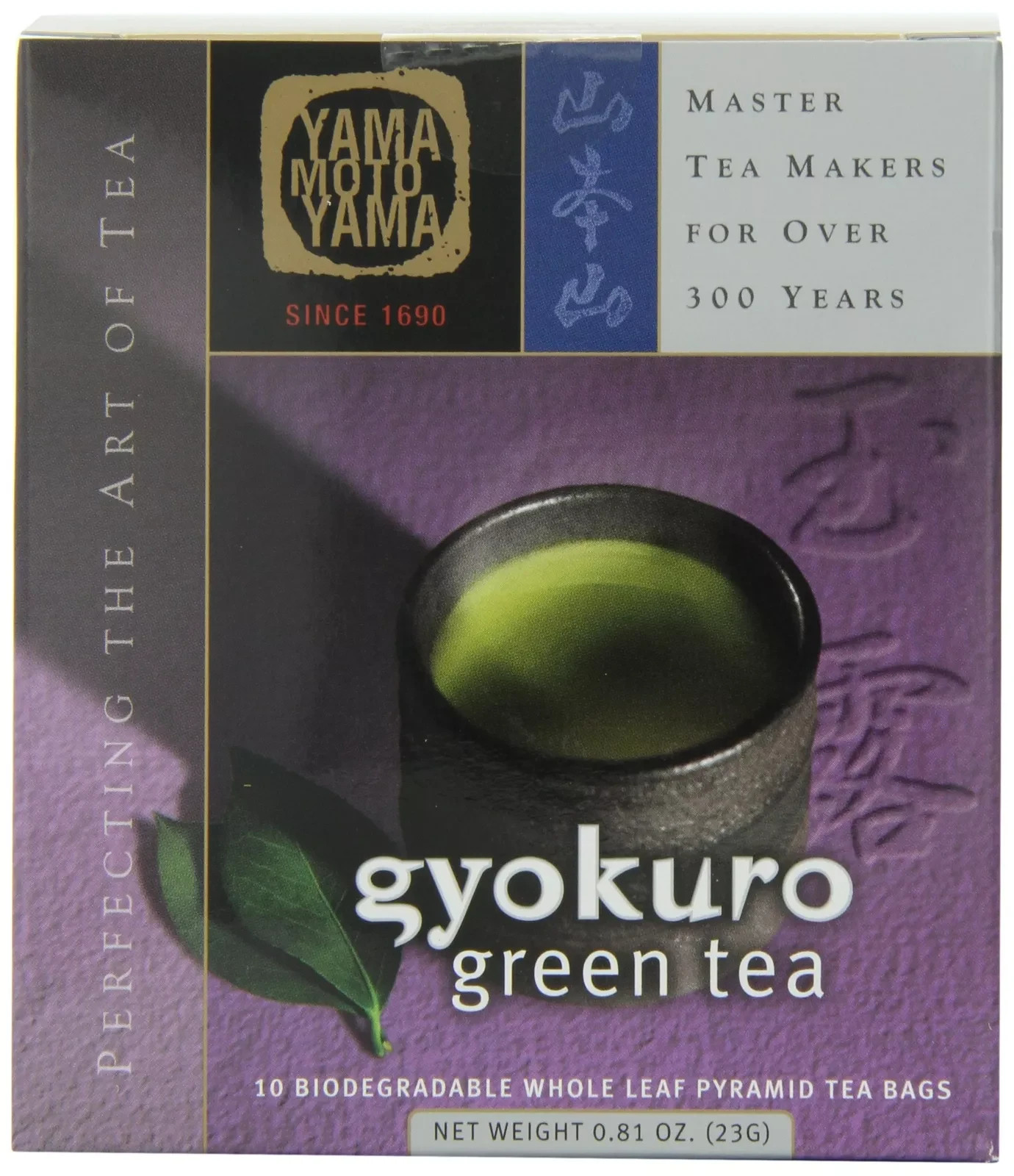 Yamamotoyama Gyokuro Pyramid Green Tea Bag 10 ct. Box Pack of 2