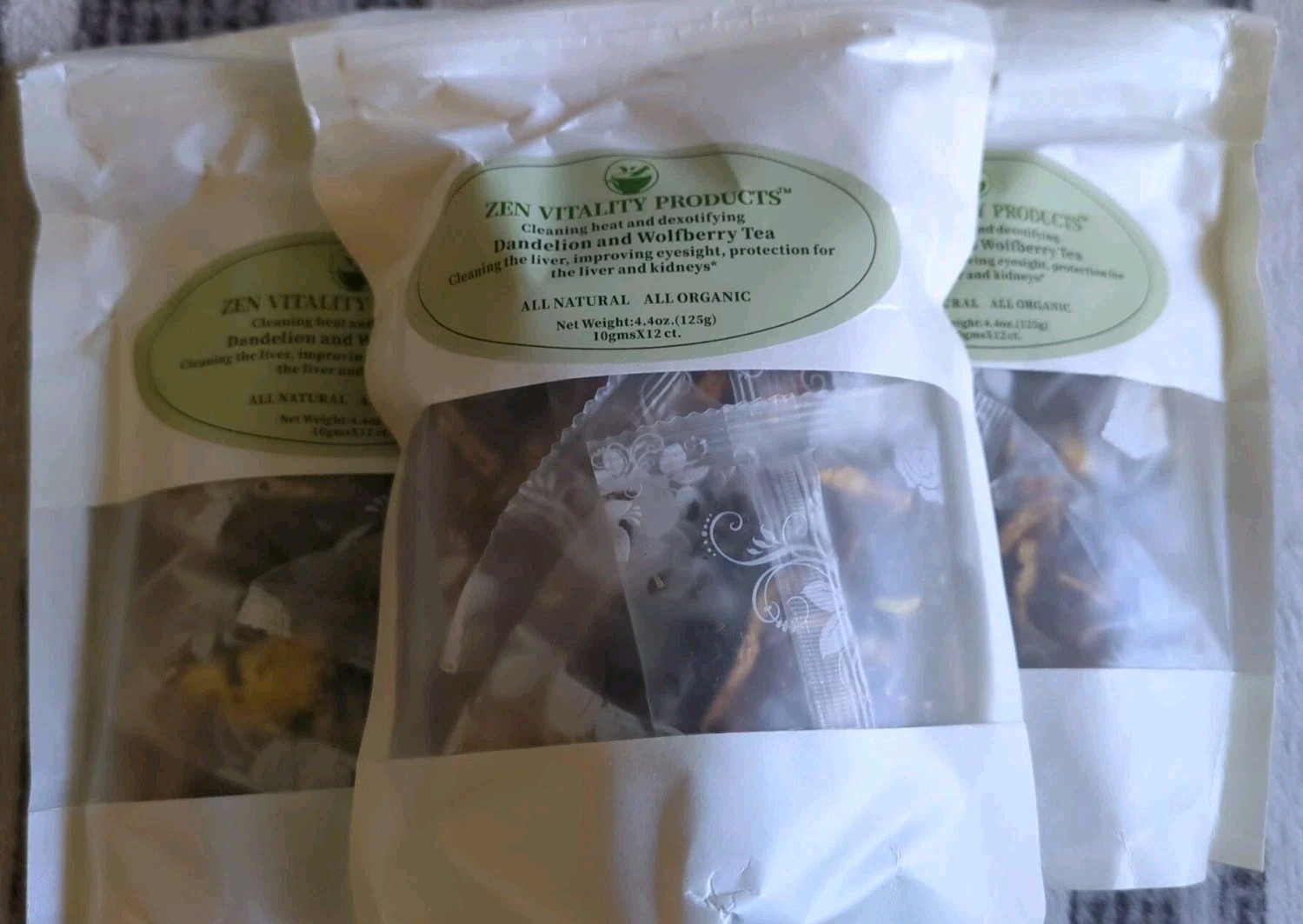 Dandelion & Wolfberry Tea -Kidneys,Liver Herbal Tea Mix Blend for Detox 3 Bags