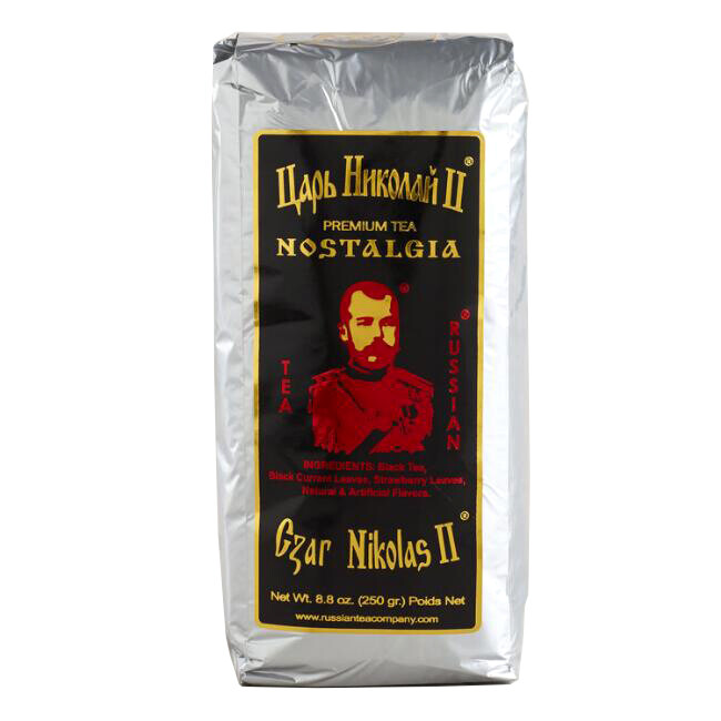 Black Leaf Tea Czar Nicholas II Nostalgia (Silver) Russian Style 8.8oz/250g
