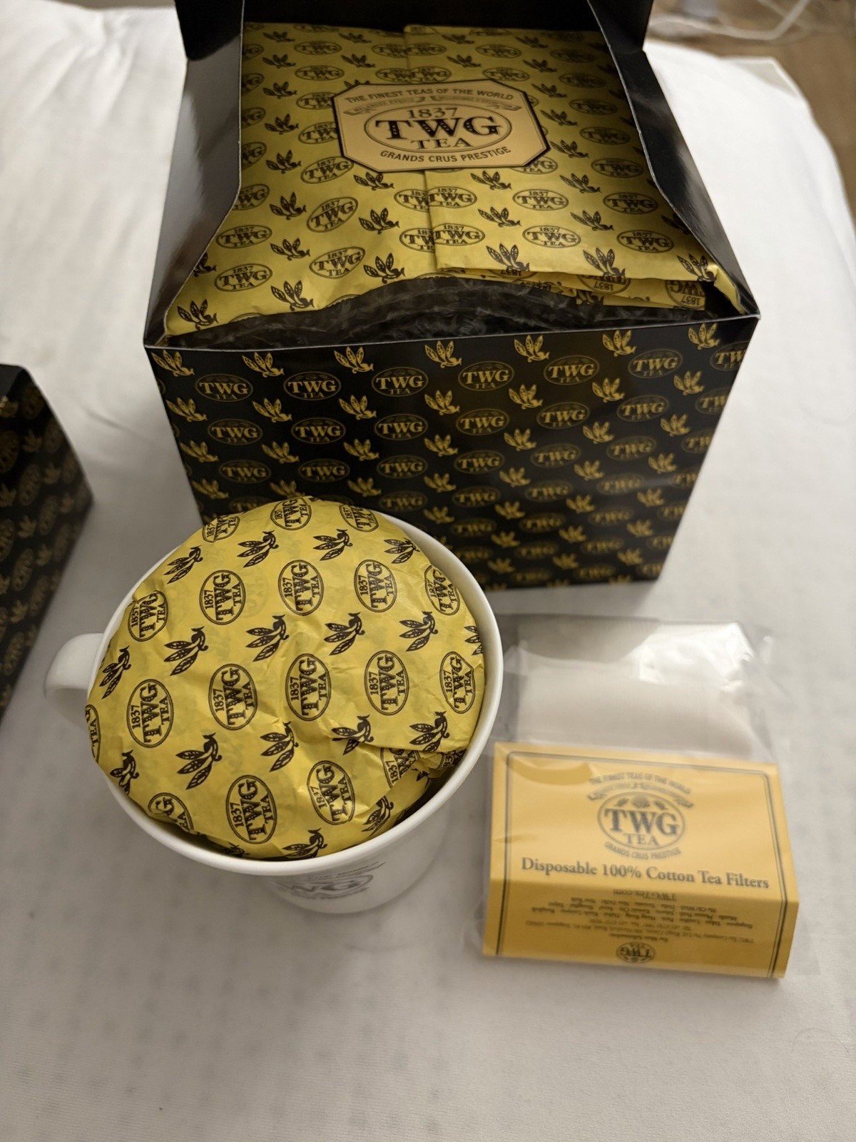TWG Tea Set (French Earl Grey & New York Breakfast) 100g Each with TWG Mug Gift