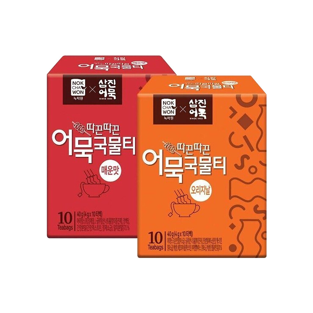 [NOKCHAWON] Fish Cake Soup Tea Spicy 10 Teabags