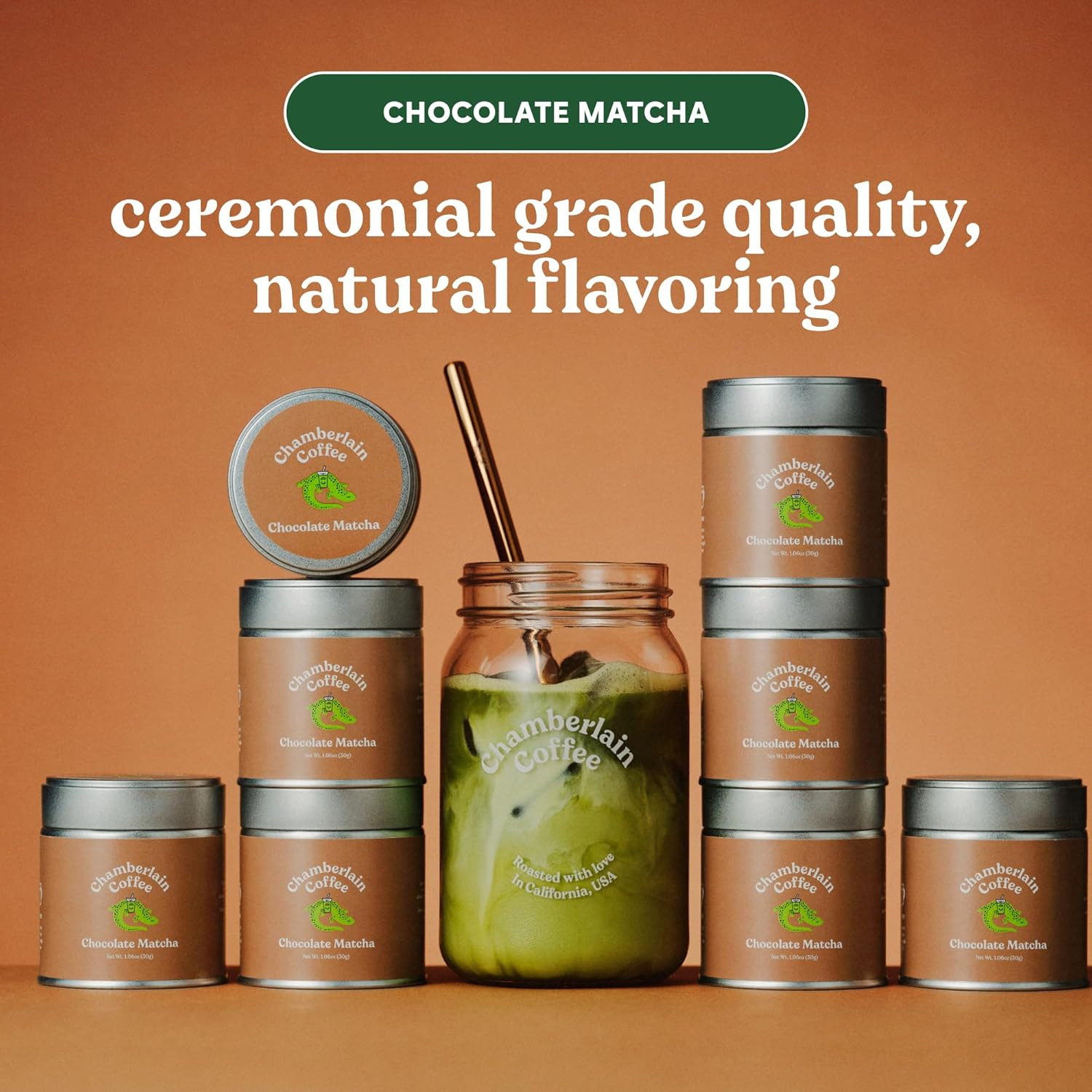 Chamberlain Coffee Chocolate Matcha 30g, 2 Pack, Flavored, Sweet & Smooth