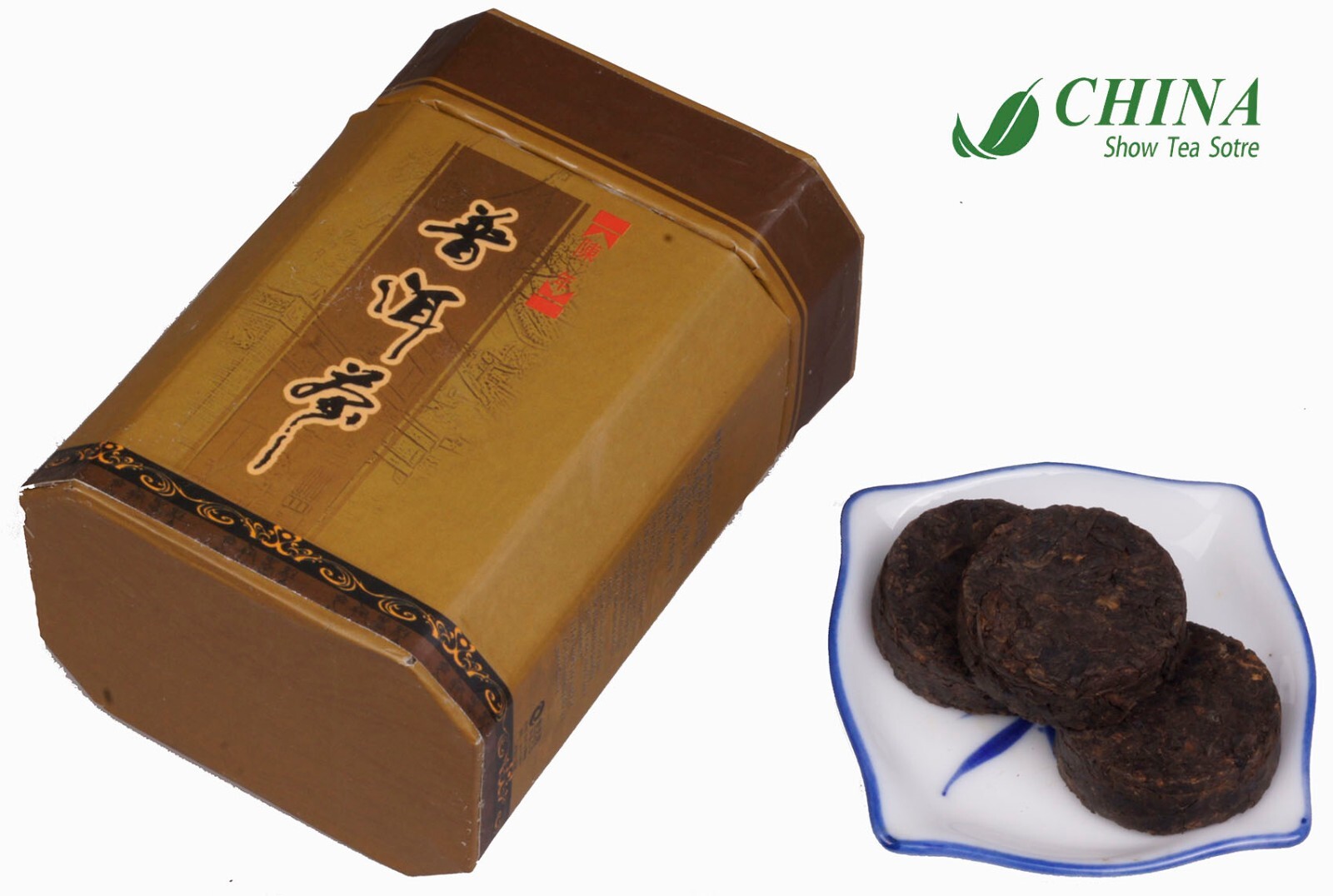 1999 Vintage Chinese Coffee Puer Tea ~Roasted Coffee Bean And Orgainc Pu’er Tea