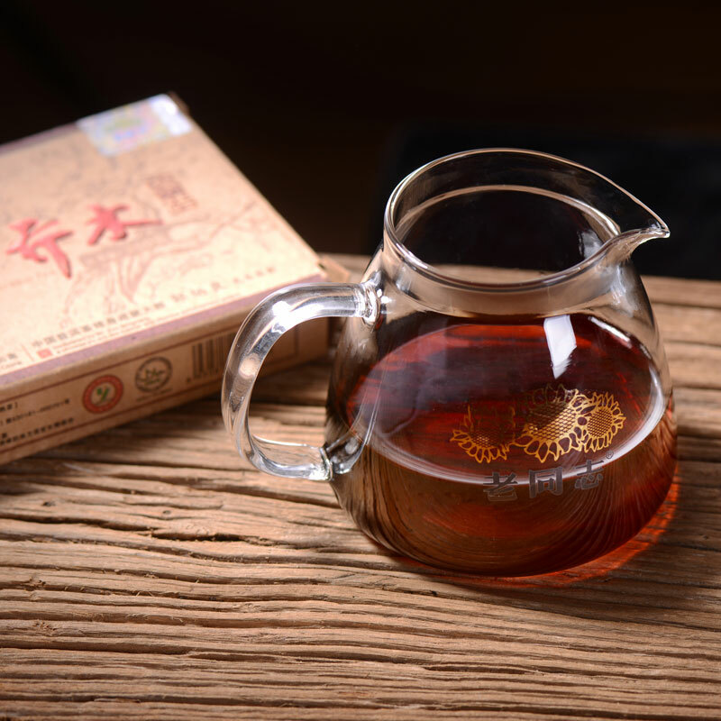 Haiwan Old Tree Tea 2013 Puer Tea “Lao Shu Qiao Mu” Pu-erh Ripe Pu Er Brick 250g