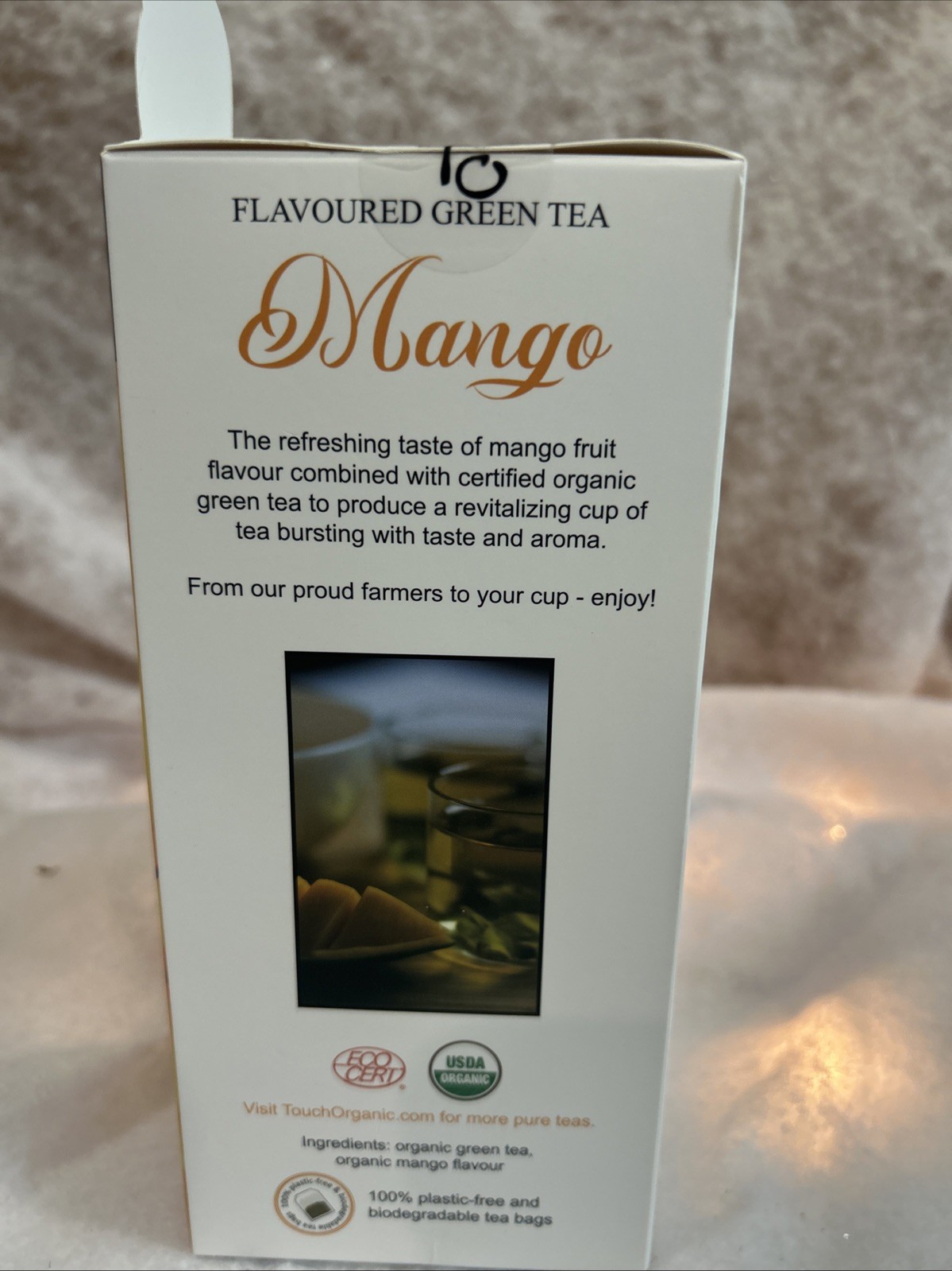 Touch Organic MANGO GREEN Tea Bags, 40 Bags, 2.5 oz