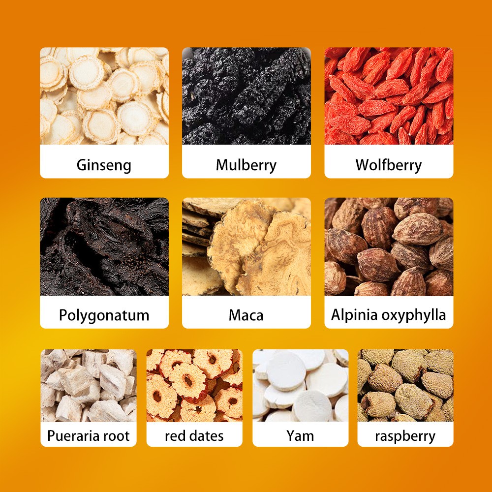 Ginseng Ten Treasures Tea Nourishing Yin Tonifying Kidney Tea Liver Tea 10pcs