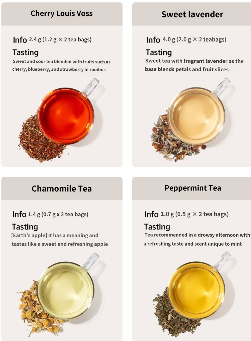 SsangGye – Cubewood 16 Tea Gift Set / 8 kinds of tea / Luxury gift-wrapping box.