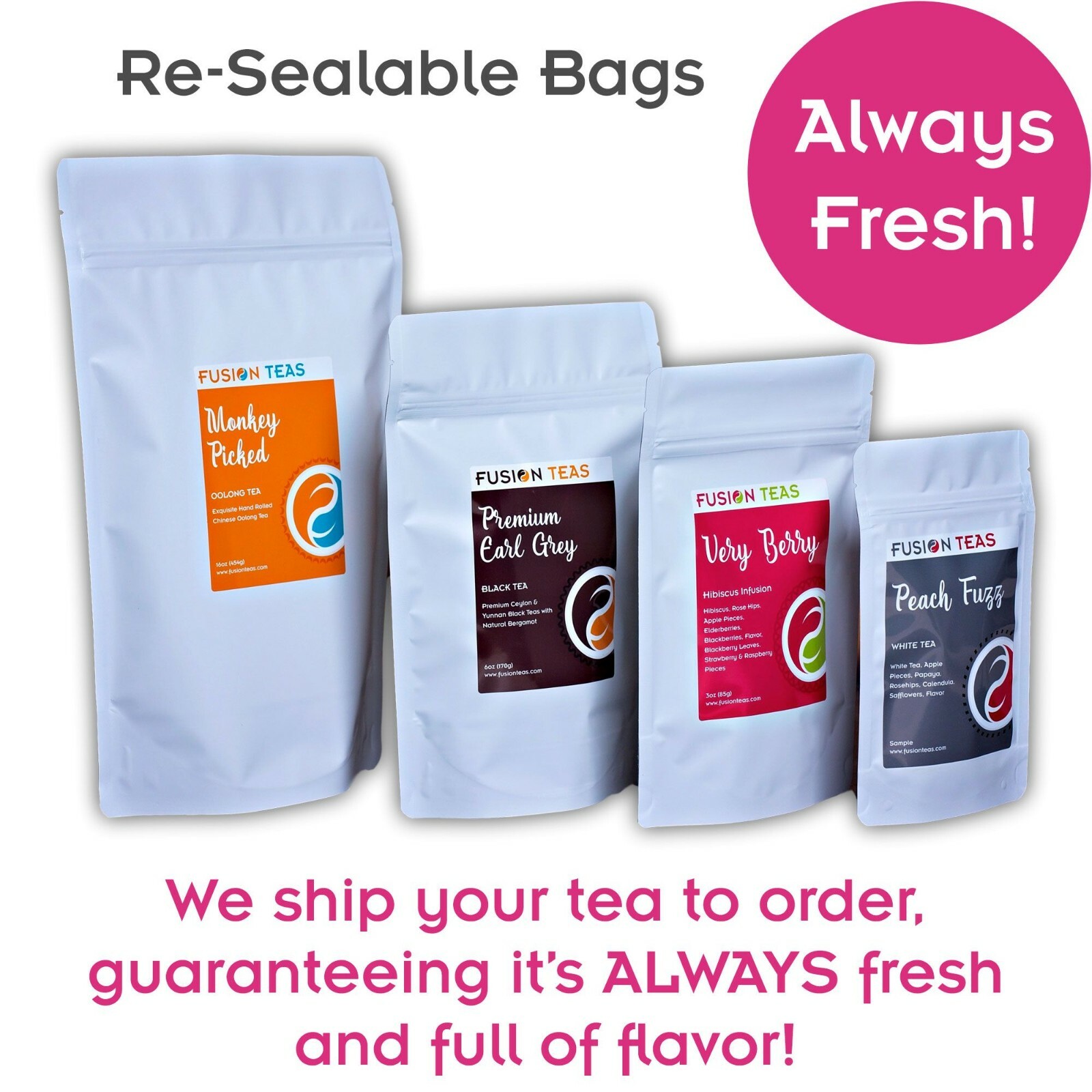 Blackberry Hibiscus Fruit Tea – Herbal Loose Leaf Tisane – Fusion Teas
