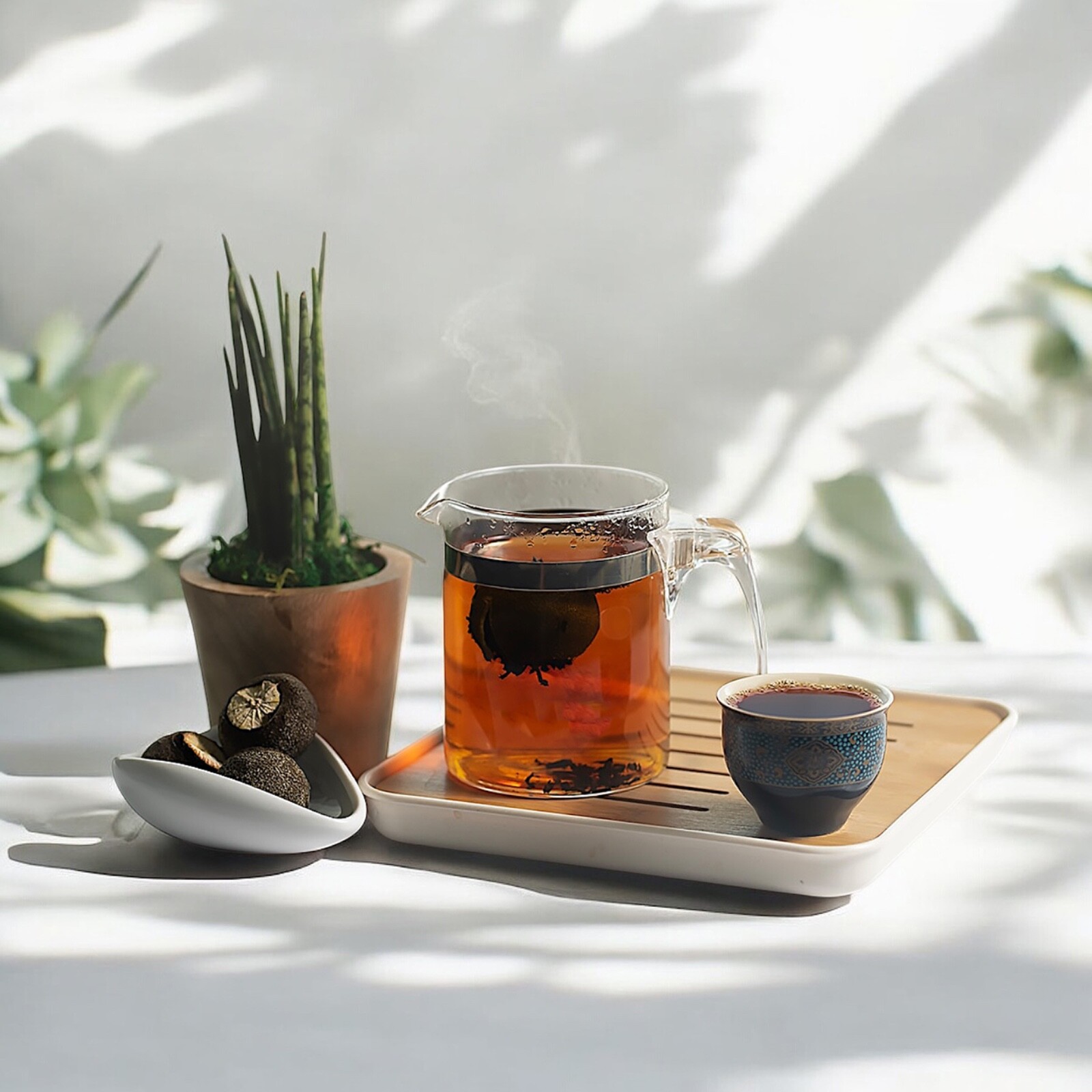 Golden Sip 2017 Shu Puer Dried Green Orange Peel Ball Black Tea Ripe Puerh