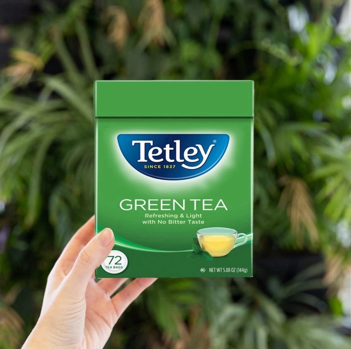 Tetley Natural Green Tea 2 Box Total 144 Bags Refreshing & light NWT 144g EA