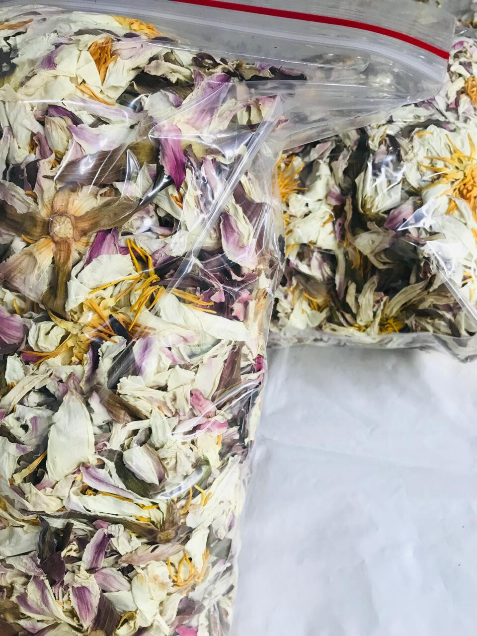 Dried White Lotus Flower Nymphaea Ampla 1 lb+ Organic Hand Picked Herb Tea