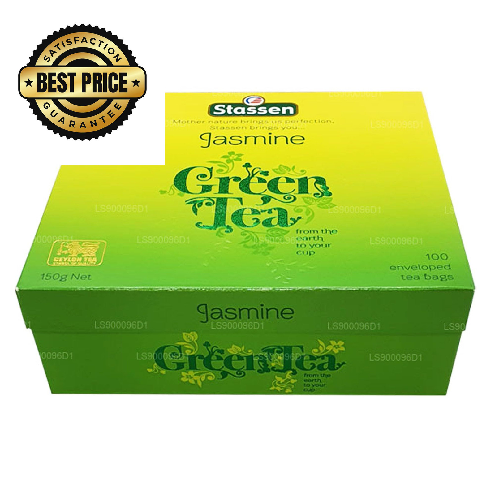 Stassen Pure Jasmine Green Tea, 100 Tea Bags 100 Count (Pack of 1)