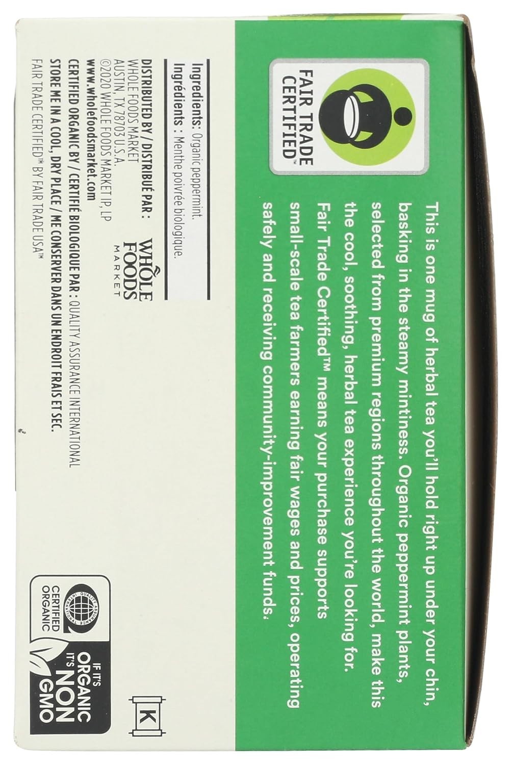 40 Count USDA Organic Peppermint Tea – Refreshing & Relaxing Herbal Brew