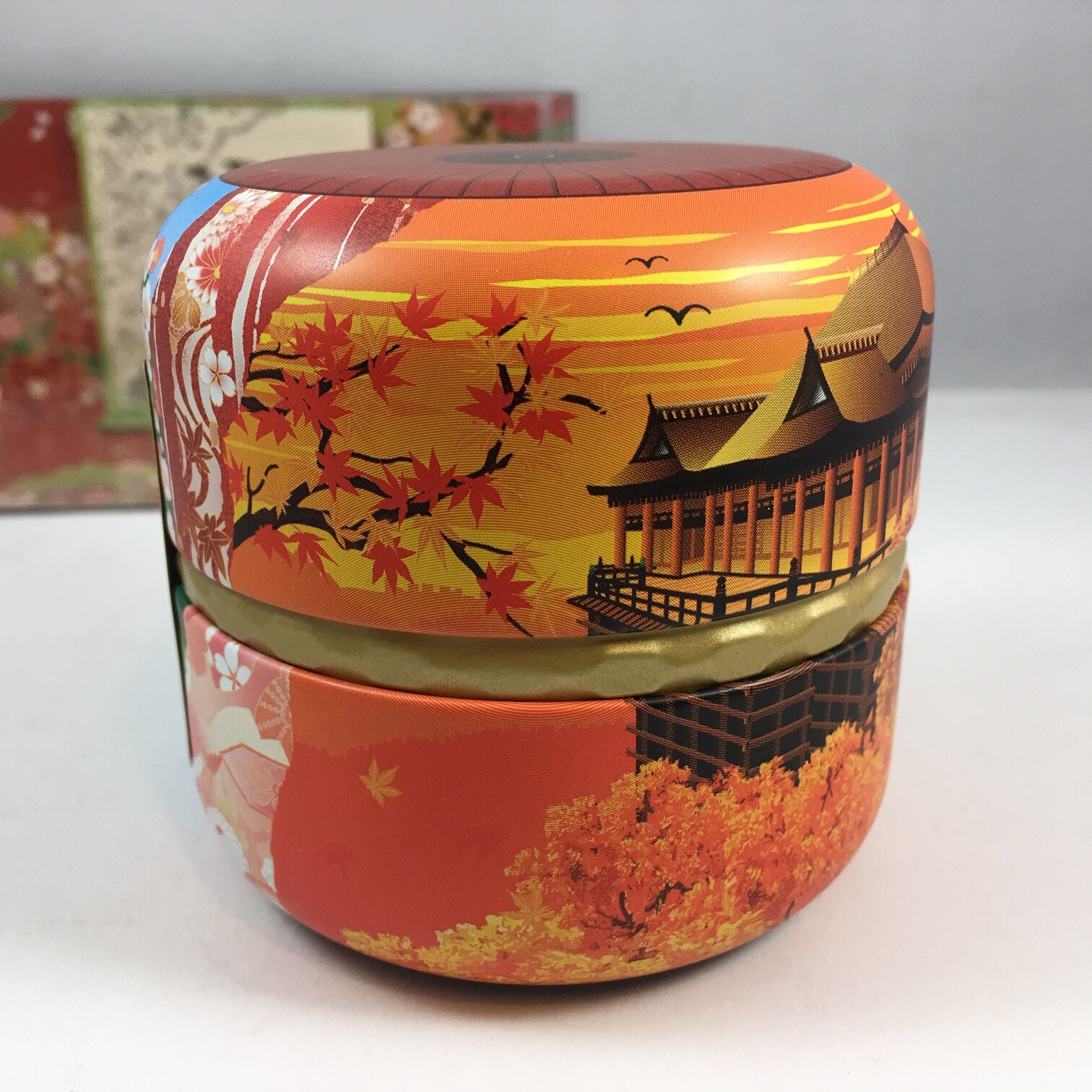 Japanese TA-FU Premium Green Tea & Matcha Genmaicha Canister Gift Set JAPAN MADE