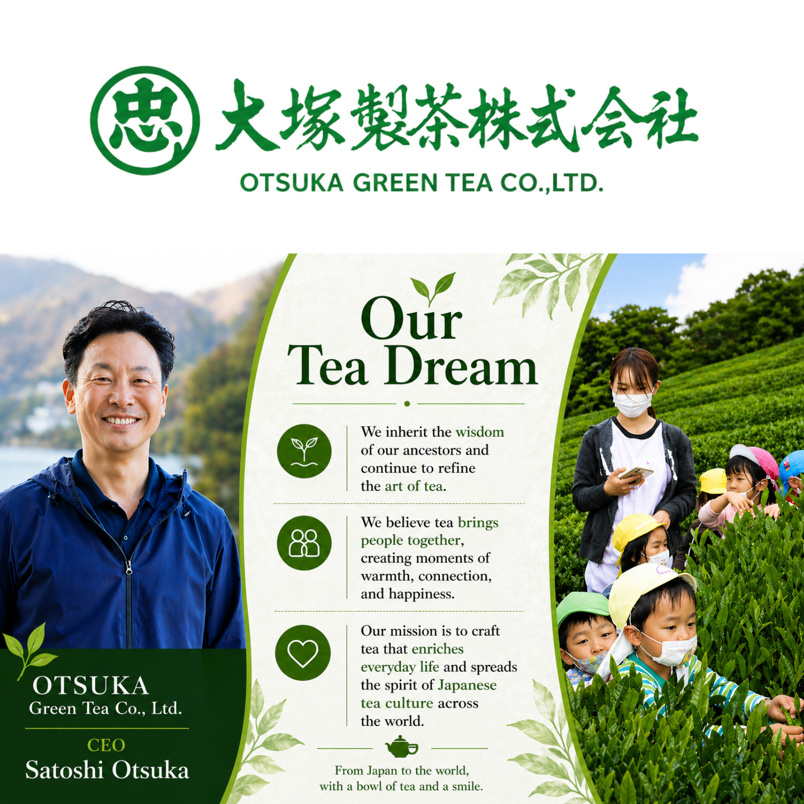 [900g 3 Packs] Otsuka Green Tea Deep-Steamed Japanese Sencha – Premium Green Tea