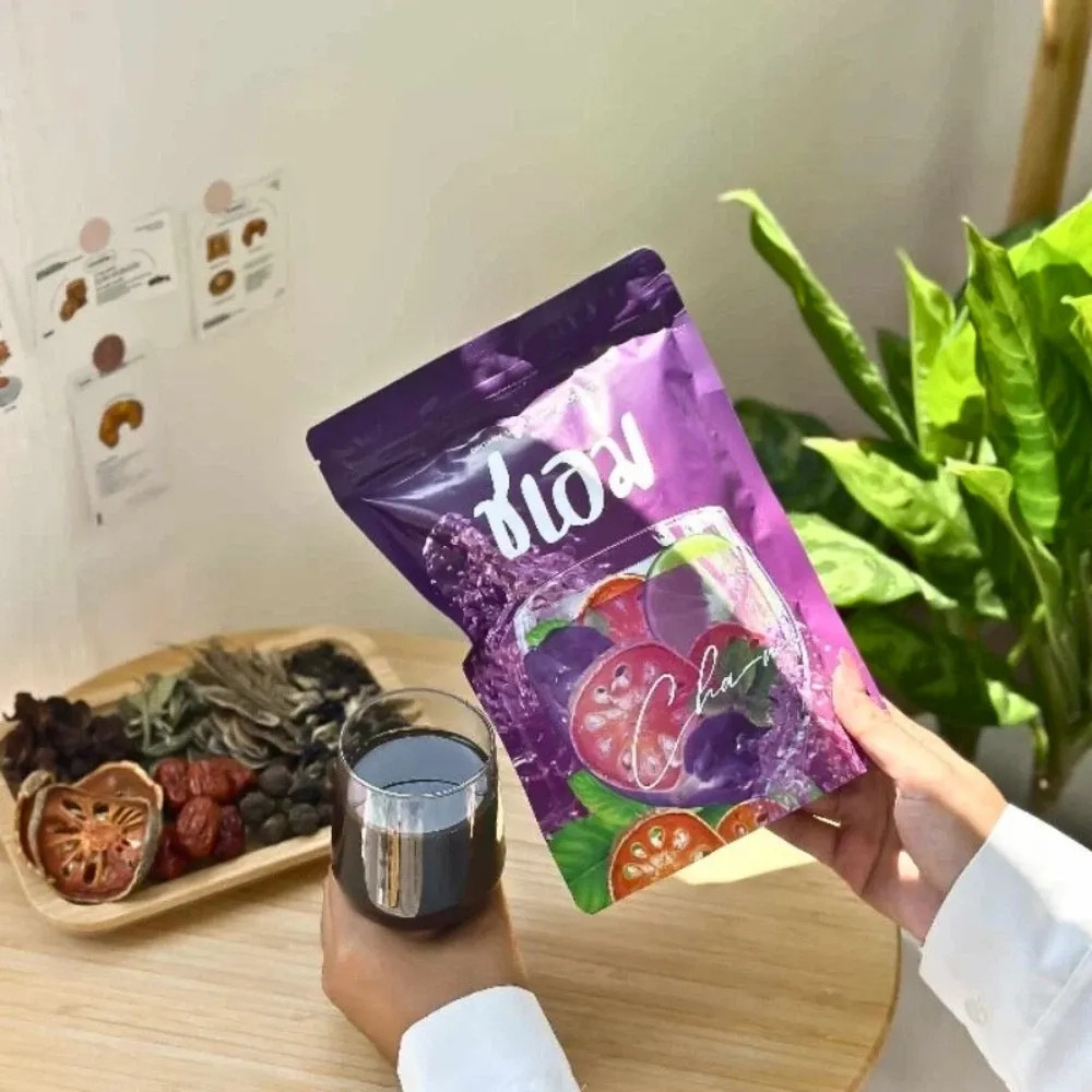 Cha-M Herbal Tea 150g x 4 Bags Thai Herbal Drink Natural Blend