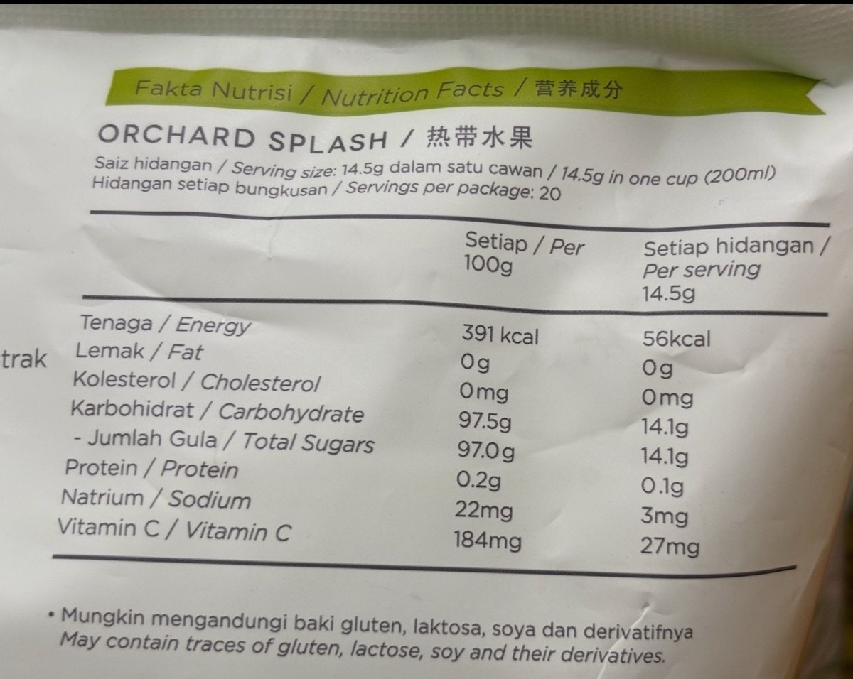 4 x BOH Ice Tea Orchard Splash Mango & Tropical Fruits (14.5g x 20’s )