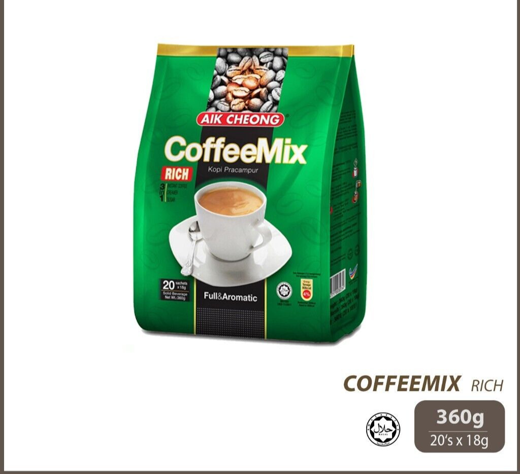 (4x Packs MIX) AIK CHEONG Instant Series (Regular / One + One / Rich / Brown)