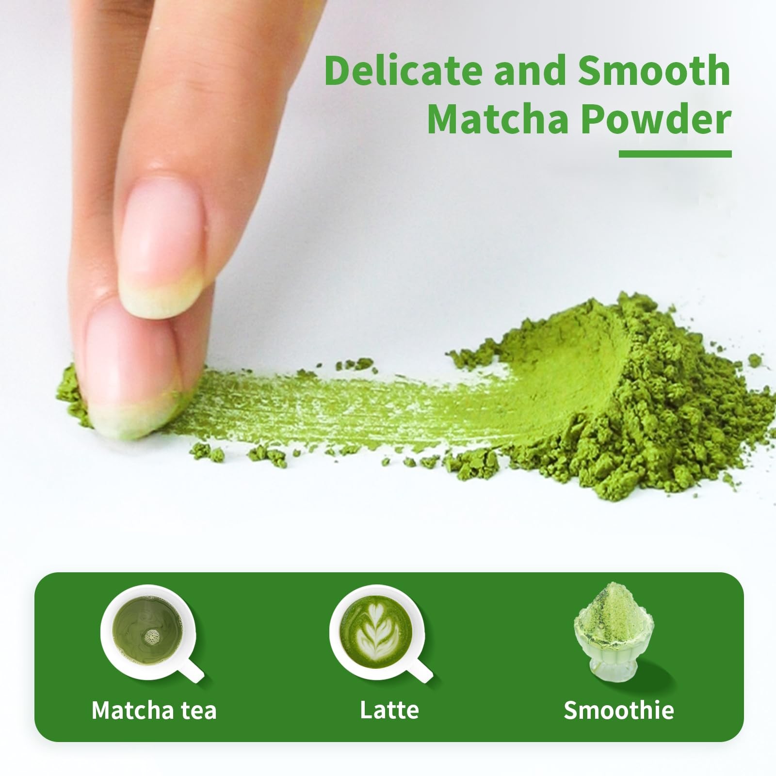 Matcha Green Tea Sticks, Portable Matcha Powder Unsweetened No Additives, Sug…