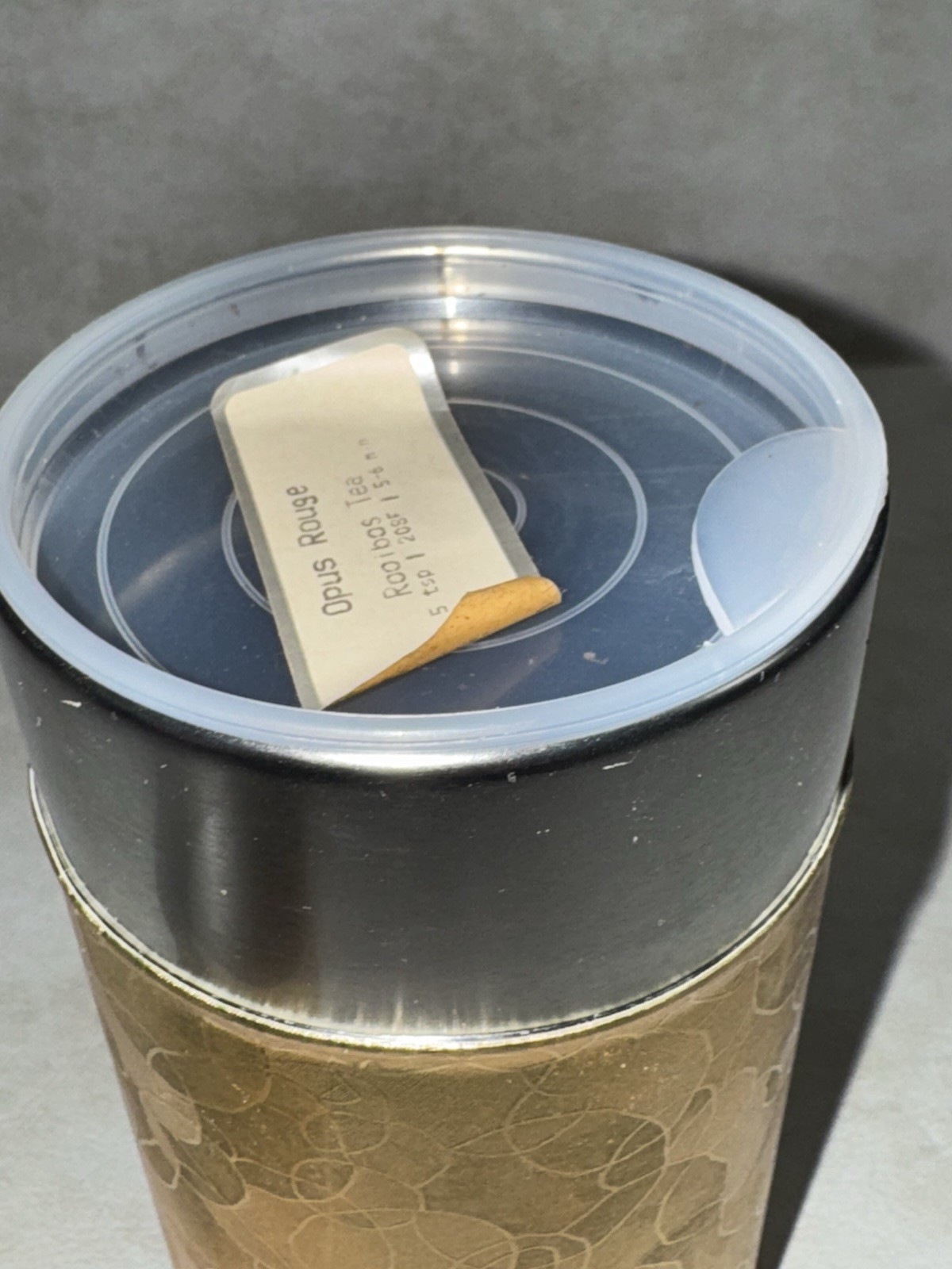 Teavana Opus Rouge Loose Tea 6” Teavana Tin Canister
