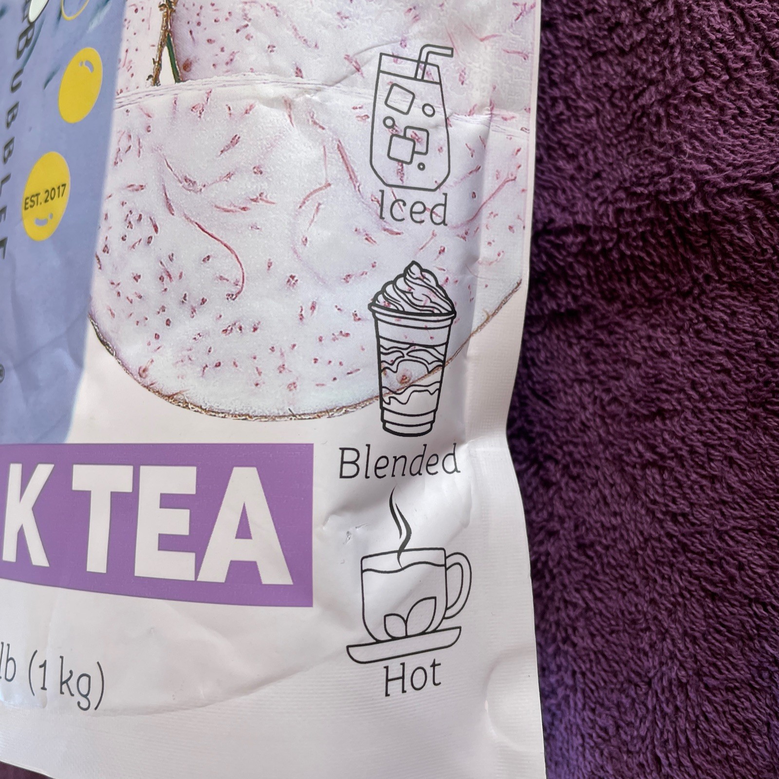 BubbleEgg Taro Milk Tea Premium Blended Powder Mix-Taiwan, 2.2 lbs