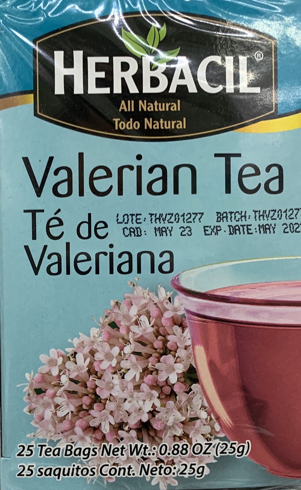 TE HERBACIL Te De Valeriana 2 Pack 50 Tea Bags Valerian Tea