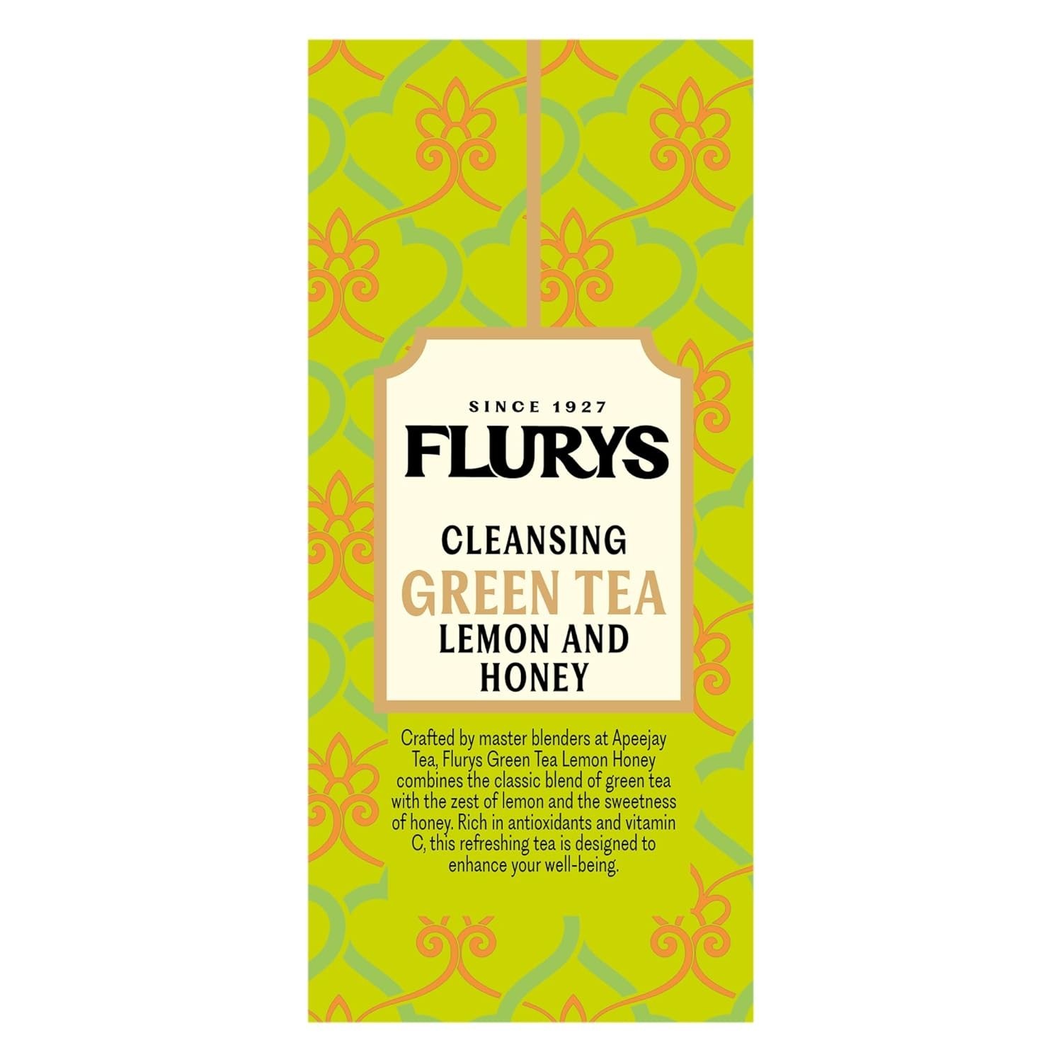 Ty-phoo Flurys Natural Cleansing Green Tea Honey & Lemon,25 Tea Bags,42.5 Grams