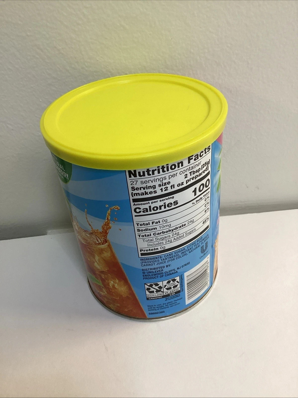 Lipton Iced Tea Raspberry Iced Tea Mix, Makes 10 Quarts NEW HTF Exp 05/27