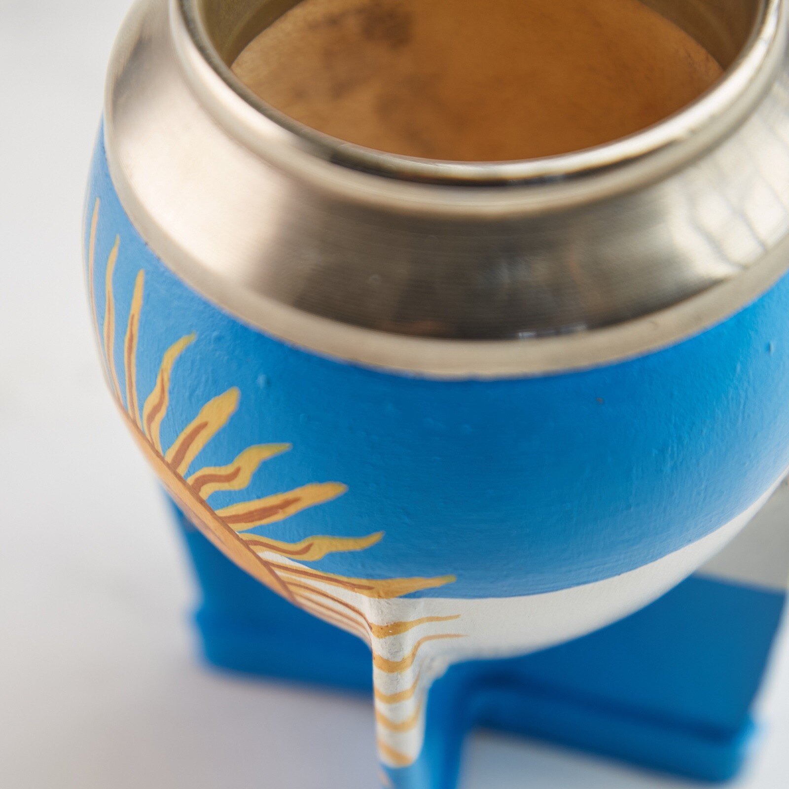Taza/Mate Torpedo Gourd Argentina Handpainted High Quality + 100% Alpaca Straw