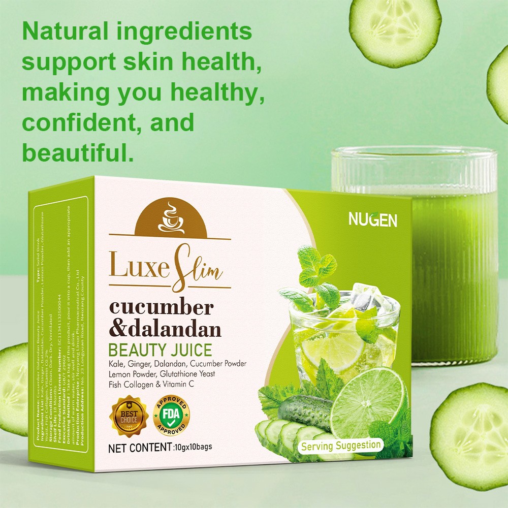 Cucumber＆Dalandan Beauty Juice,W/ Kale,Ginger,Dalandan,Cucumber Powder,Vitamin C