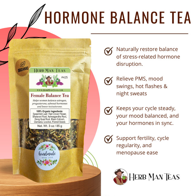 Hormone Balance Tea – Female Health Tea balances adrenals & female hormones