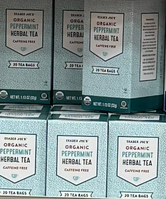 3 Pack Trader Joe’s Organic Peppermint Herbal Tea 20 Tea Bags Each, Total 60 ct