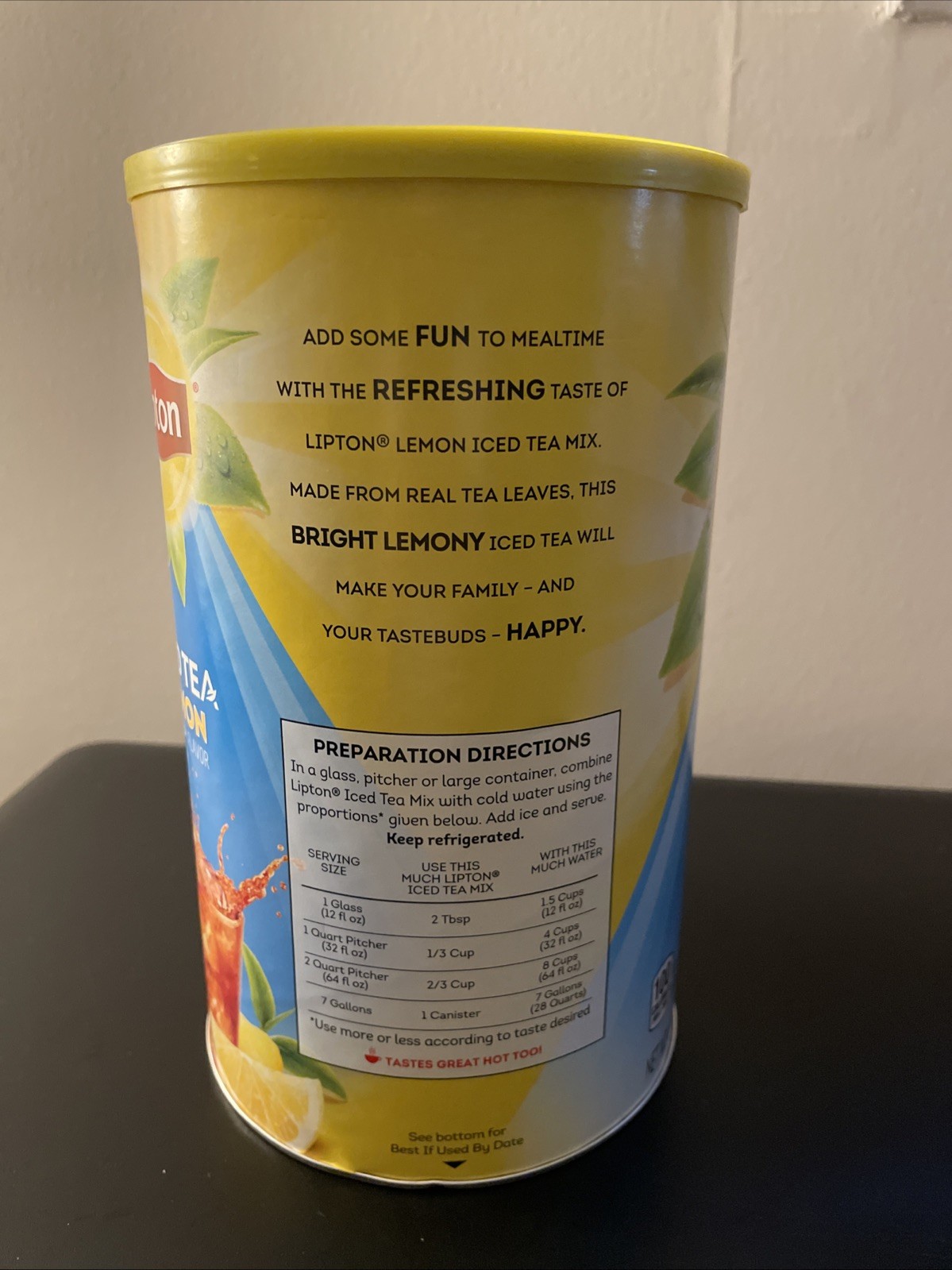 Lipton Lemon Iced Tea Mix 28 Quarts – FREE SHIPPING