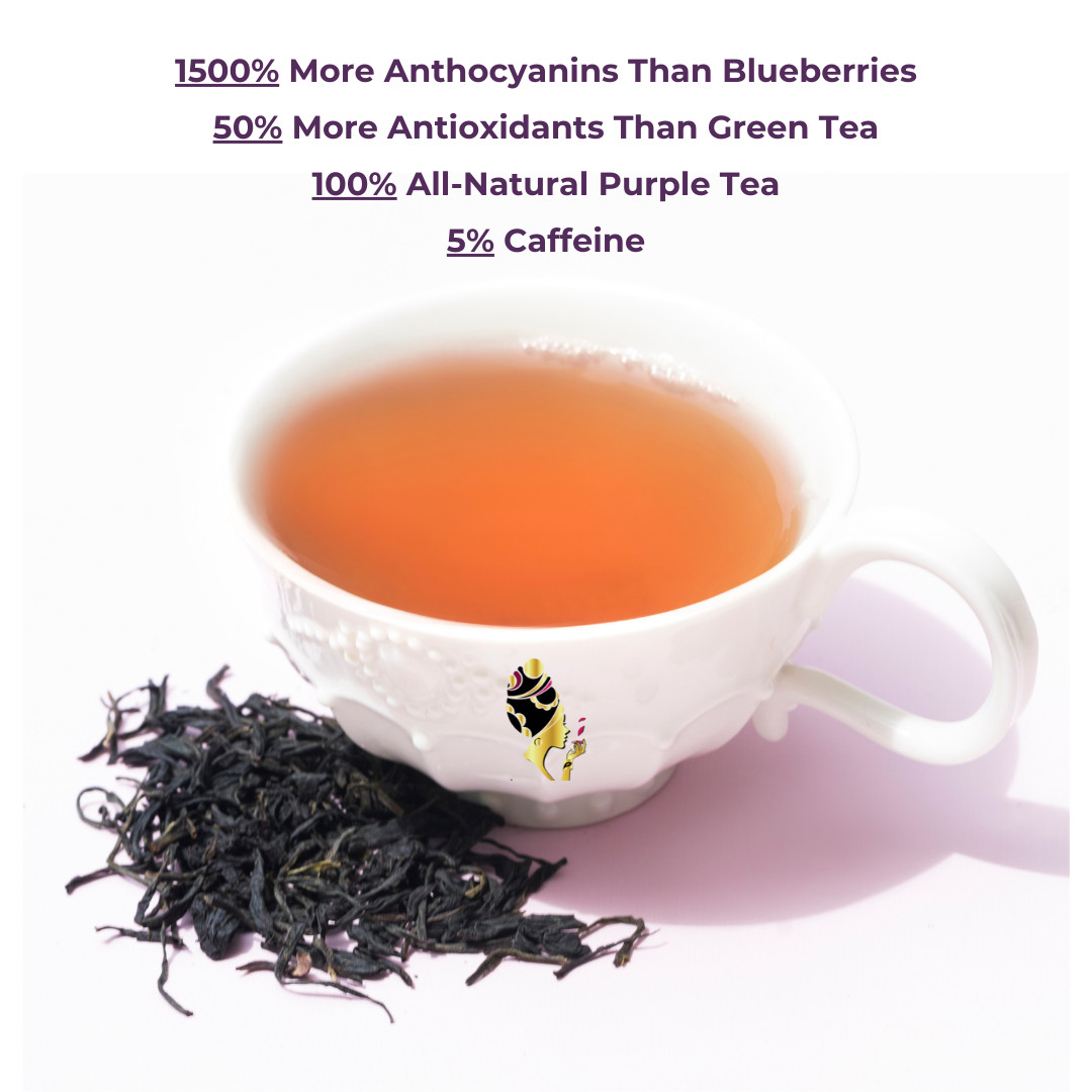 Whole Leaf Kenyan Purple Tea | Steamed | High Antioxidants | Anti Aging | 60 g