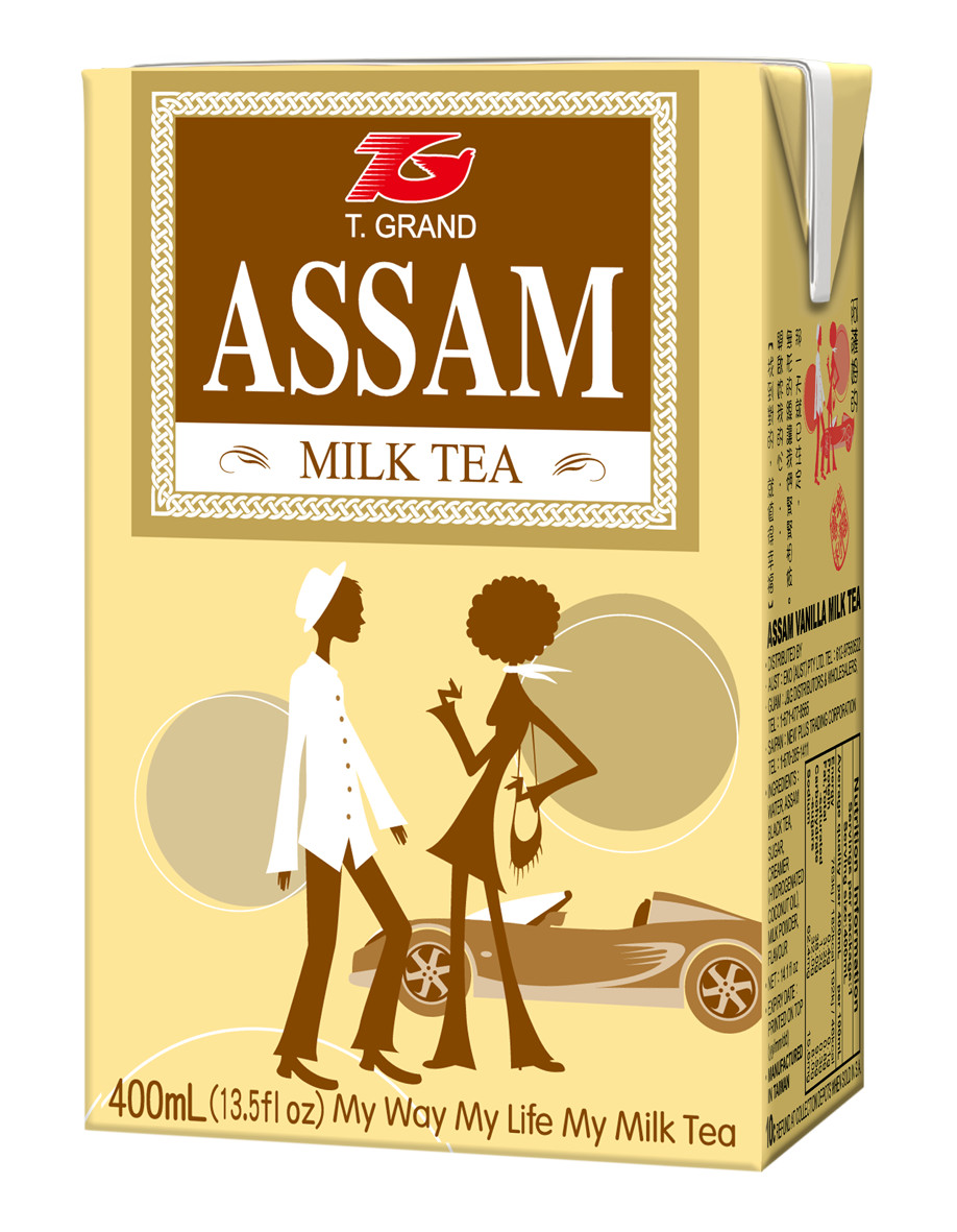 Assam Beverages Black Tea and T. Grand, 13.5 Fl Oz, 24 Count