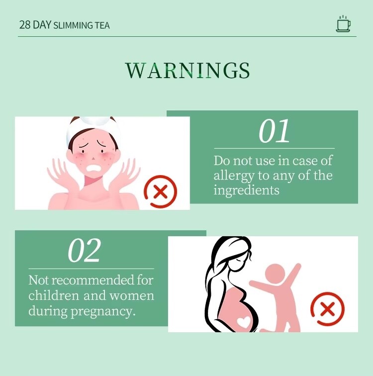Slimming Tea Energy Boost Burn Fat Gut Cleanser Weight Loss Herbal Detox 28 days