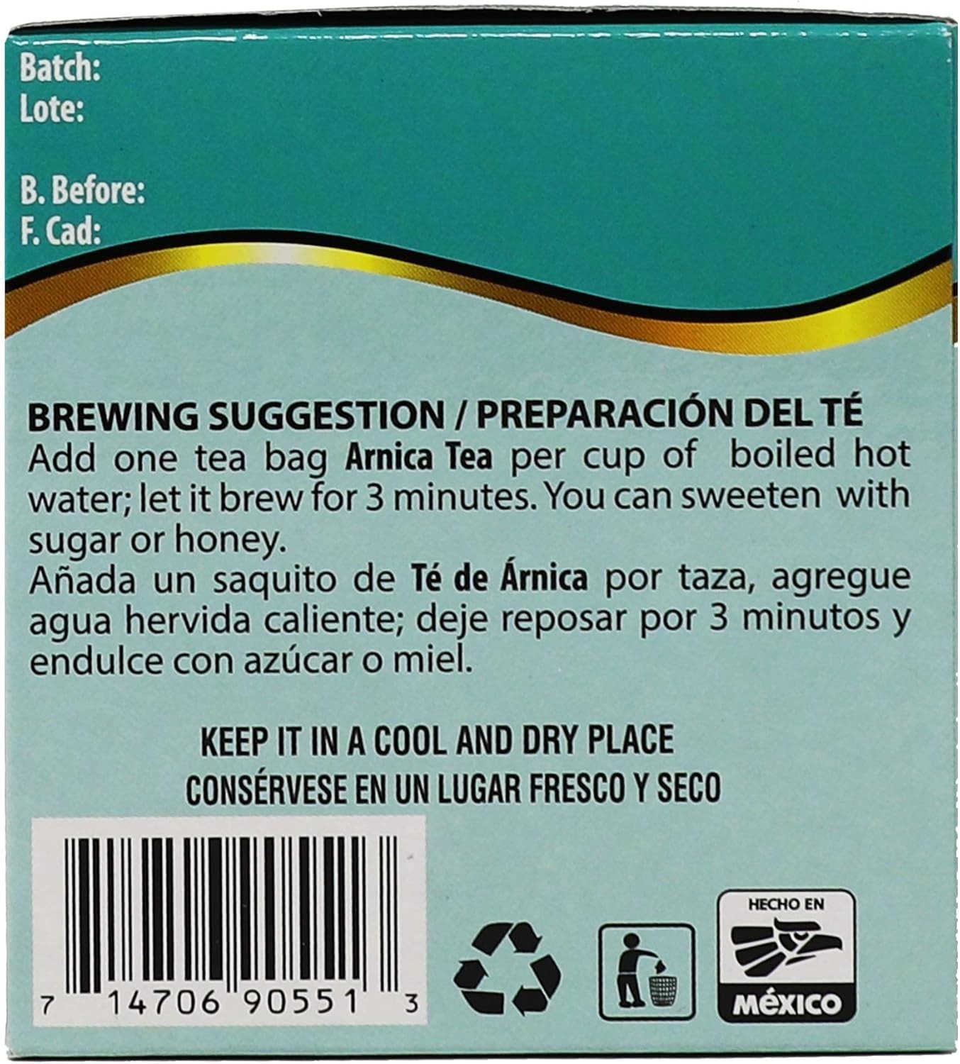Soothing Arnica Herbal Tea, 75 Count – Allergen-Free & for Relaxation