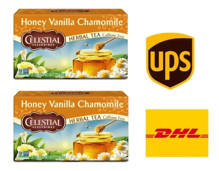 Celestial Seasonings Herbal Tea Honey Vanilla Chamomile 47g | 20 TB (Pack 2)
