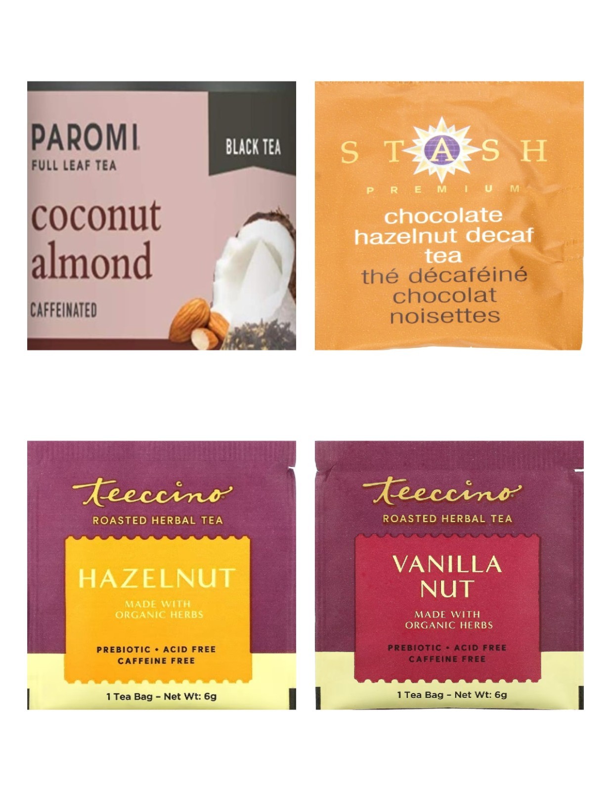 Dessert Tea Bag Sampler Variety Pack – 24 Single-Serve Varieties – 15 Brands
