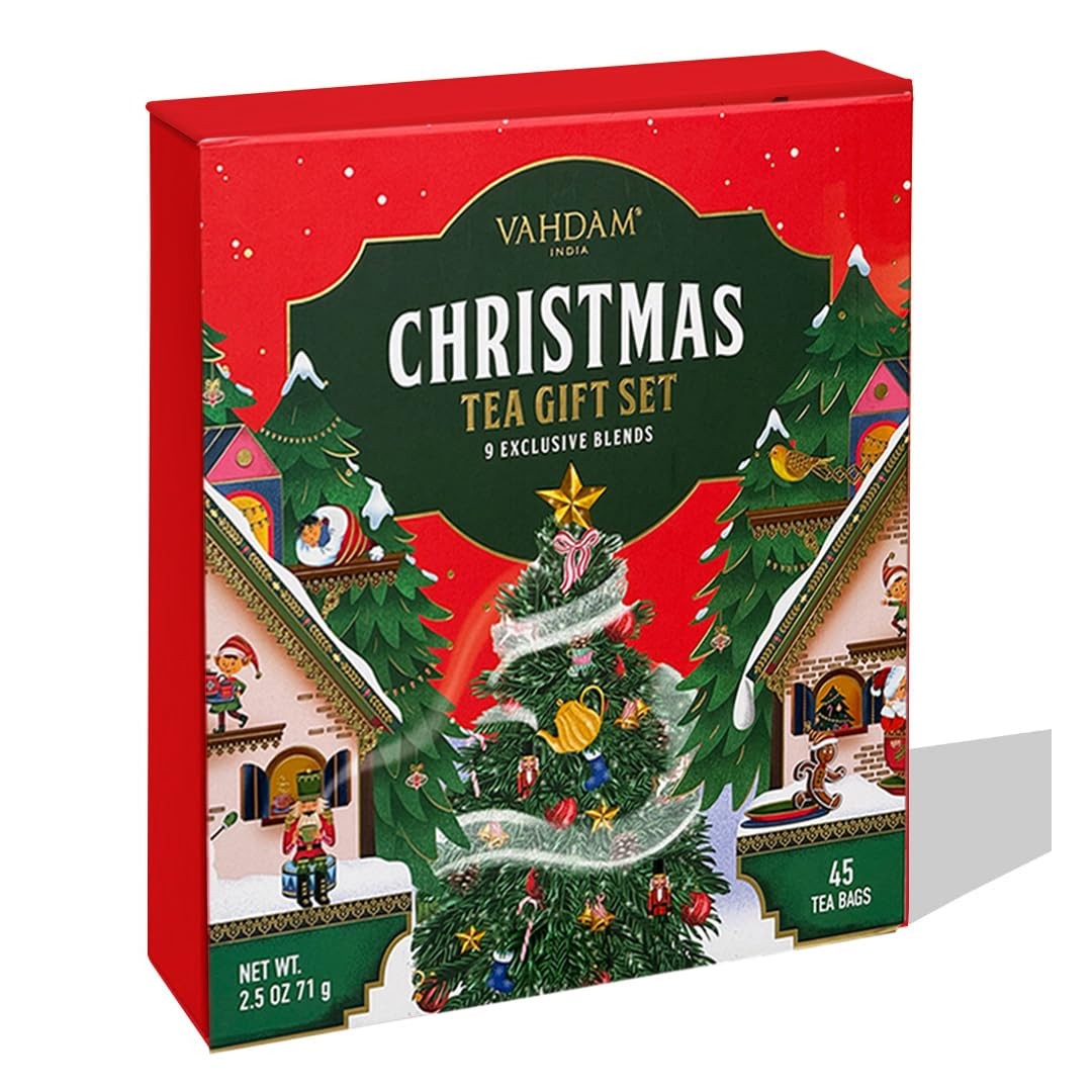 , Limited Edition Christmas Tea Gift Set | 45 Tea Bags, 9 Flavors – Holiday G…