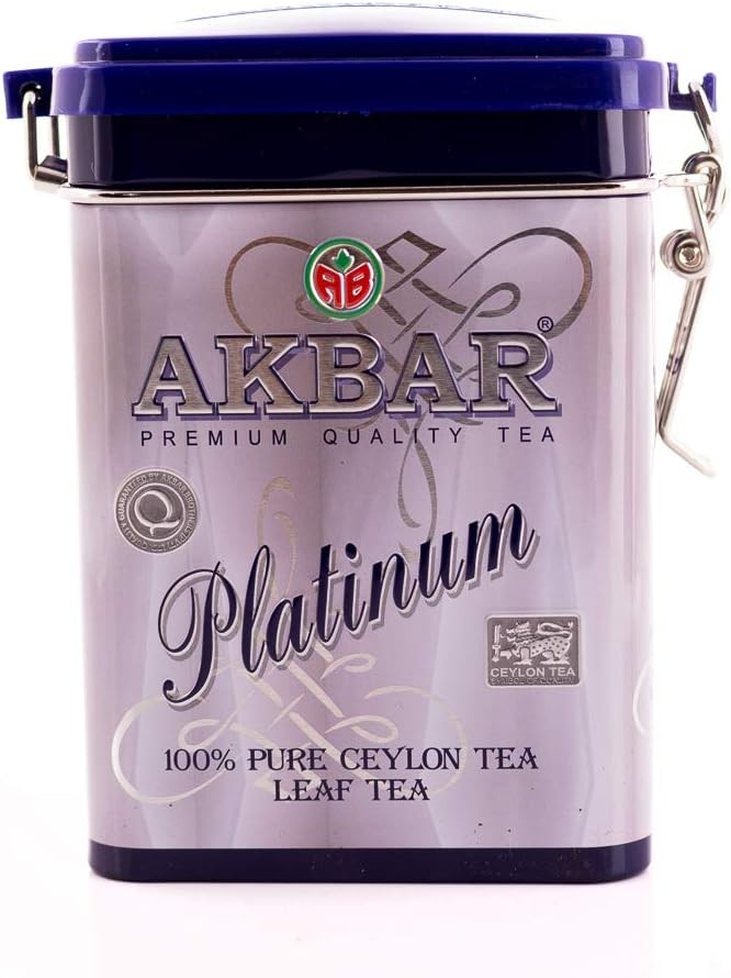 100% Pure Ceylon Platinum Leaf Tea Tin (90g) – Premium Orange Pekoe OP1 Black