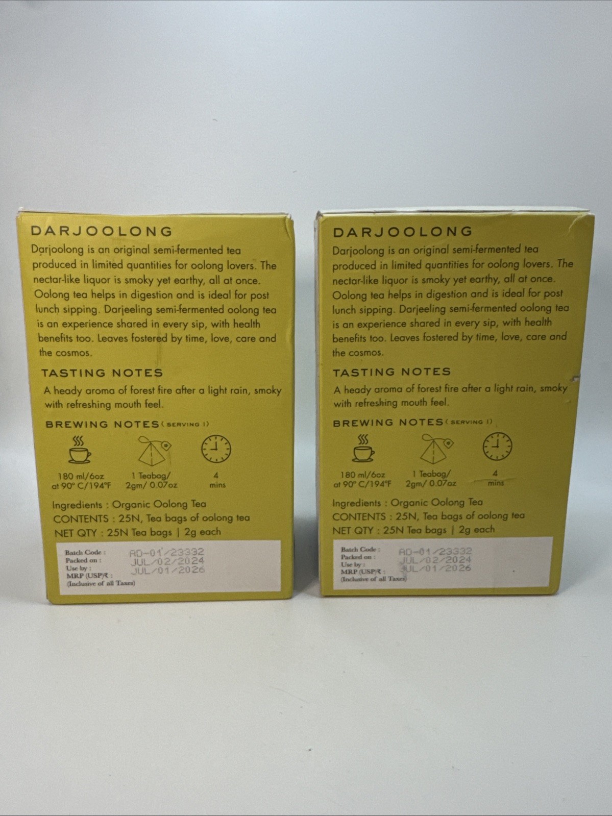 2x Makaibari Tea Treasures Darjoolong Tea USDA Certified 100 Grams Total 07/2026