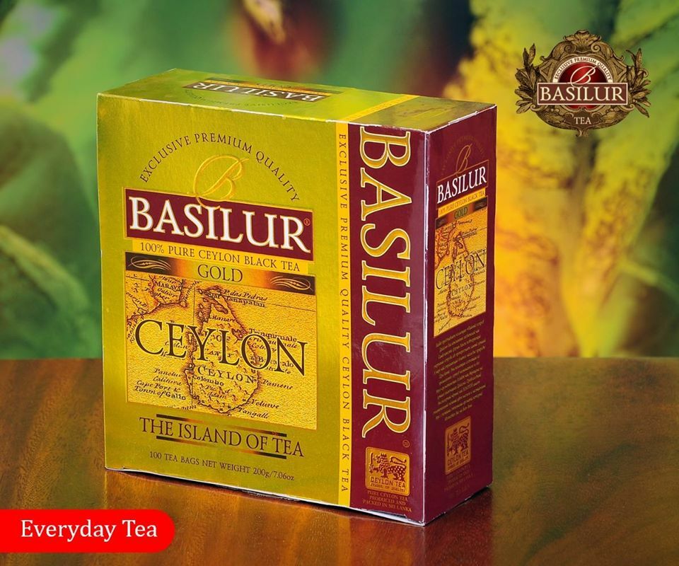 Basilur Ceylon tea, The island collection gold, 100 tea bags 200g (7.05oz)
