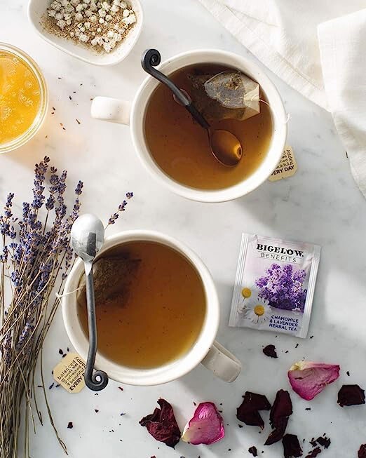 Bigelow Benefits Sleep Chamomile & Lavender Herbal Tea – 18 tea bags