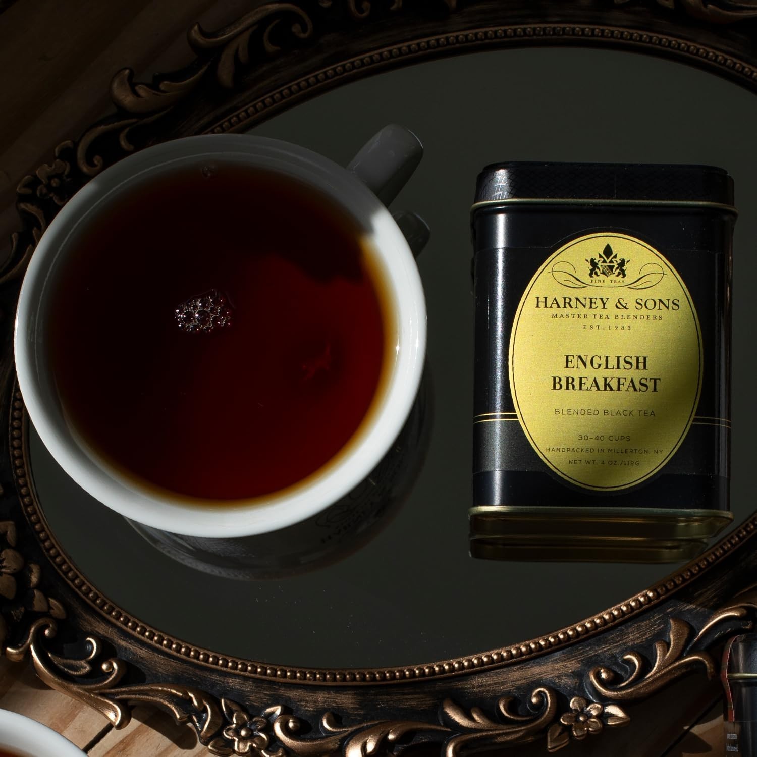 English Breakfast Loose Leaf Black Tea, 4 oz Tin, China Keemun, Bold Full-Bod…