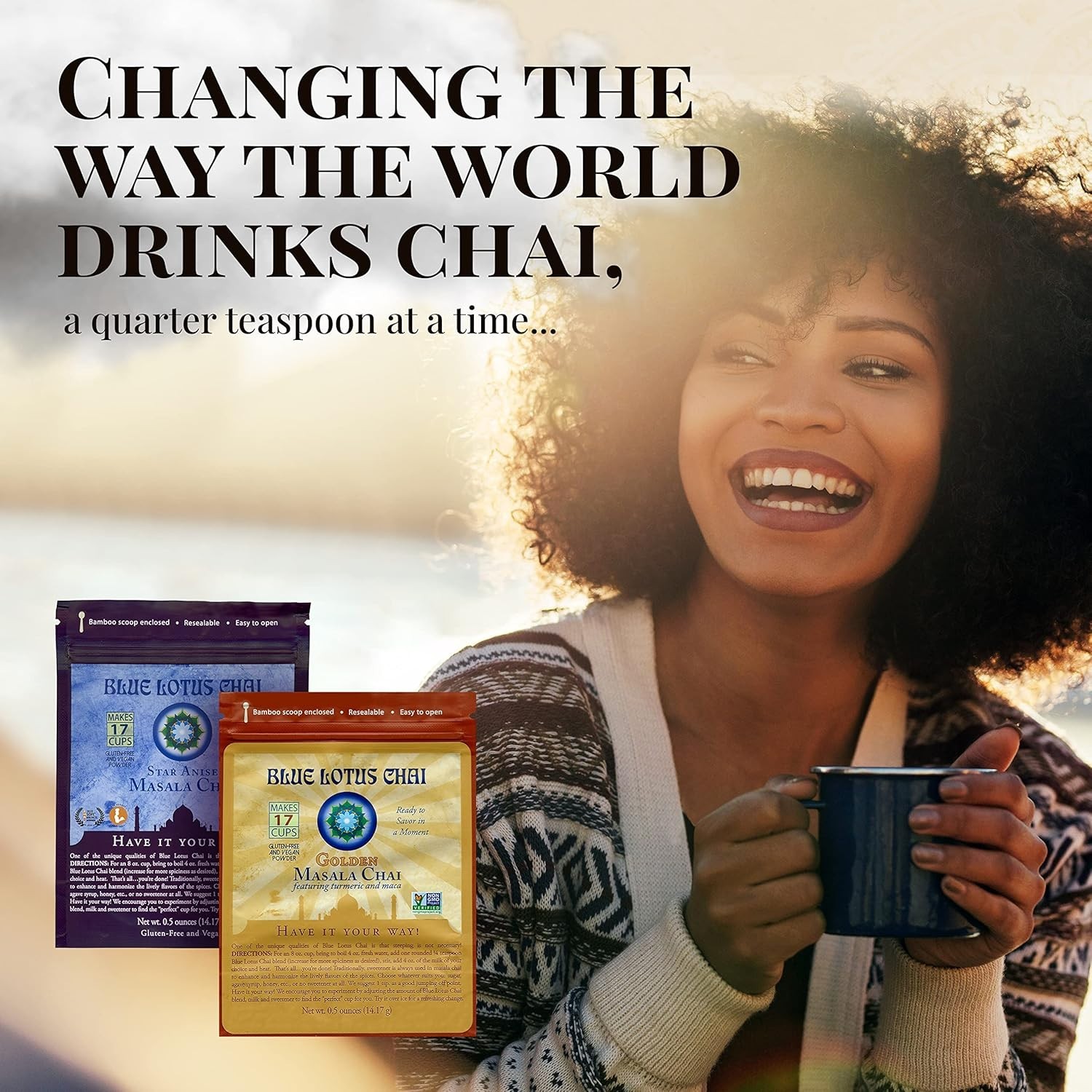 Instant Masala Chai Powder – Makes 17 Cups of Organic Gluten-Free Delight